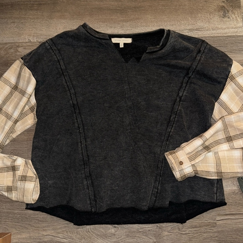 Flannel sweater